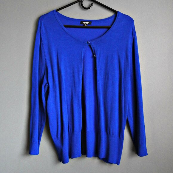 Premise Studio 8 Button Blue Cardigan, Women's Extra Large - Picture 1 of 11
